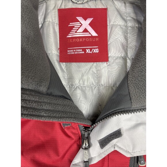 ZeroXPosur Men’s Size XL Coat Red And Gray Excellent Preowned Condition ￼￼ - Picture 2 of 9